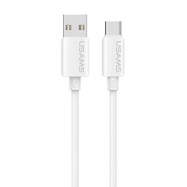 USAMS USB-A til USB-C Kabel 3A 1m Silikone U98 - Hvid