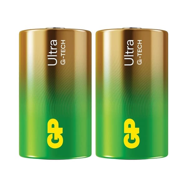GP Batteri Ultra Alkaline D LR20 2-Pack