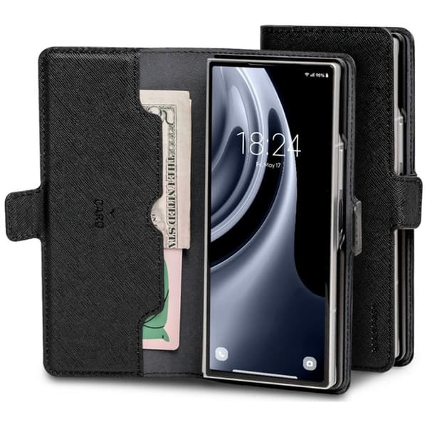 Mercury Lompakkokotelo Galaxy Z Fold 8 Ultra Premium Basic Diary - Musta