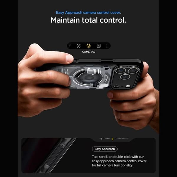 Spigen Mobilcover Til iPhone 18 Pro/17 Pro Magsafe Ultra Hybrid Zero One - Sort