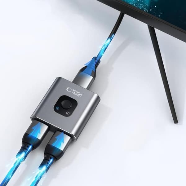 Tech-Protect HB07 2in1 Hub-adapter - Rumgrå