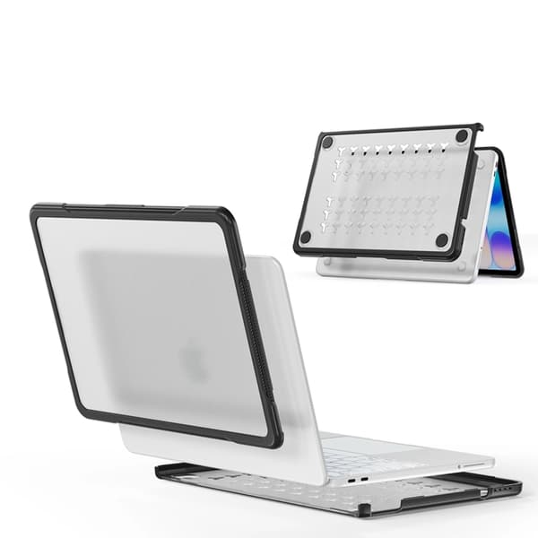 Tech-Protect Cover til Macbook Neo 13\" (2026) Velar - Klar/Sort
