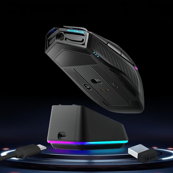 Machenike Trådløs Gamingmus L8 Pro - Sort