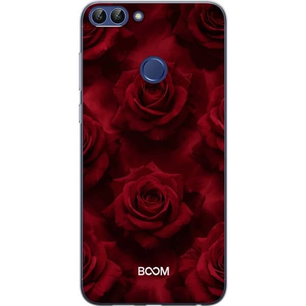Taske til Huawei P smart med Crimson Rose