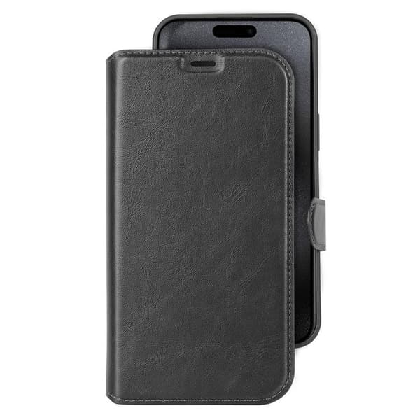 Celly iPhone 15 Pro Pung Taske 2-i-1 Slim - Sort