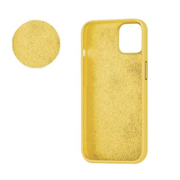 SiGn iPhone 14 Plus Etui Flydende Silikone - Gul