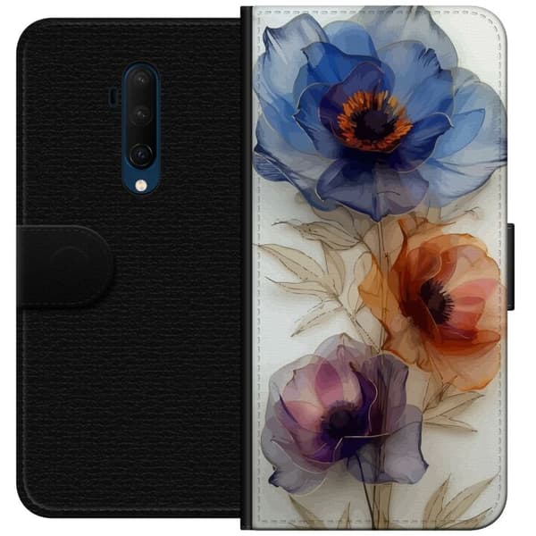 OnePlus 7T Pro tegnebog med silkeblomster