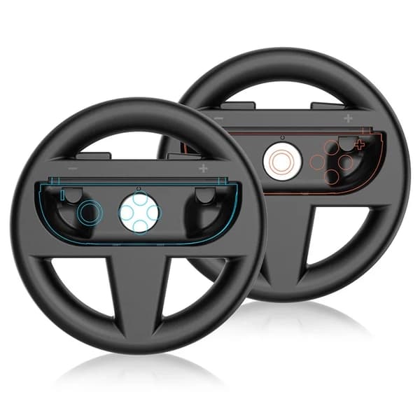 Racingratt för Nintendo Switch 2 Joy-Con-kontroll (2-pack) - Svart