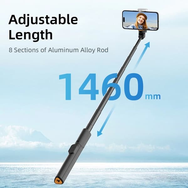 Tech-Protect Bluetooth Selfie Stick Tripod - Svart