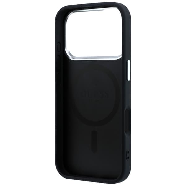 Guess Mobilcover til iPhone 18 Pro Max/17 Pro Max Magsafe Grained Triangle Logo