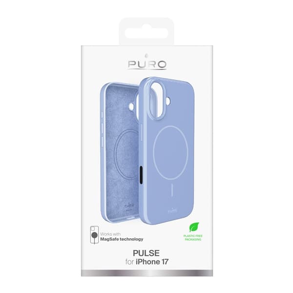 Puro Mobilskal till iPhone 17 Magsafe Polycarbonate Pulse - Blå