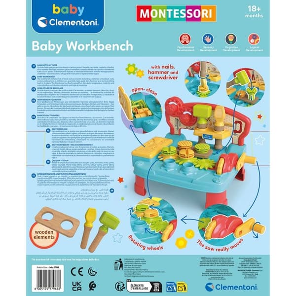 CLEMENTONI Montessori Baby Workbench