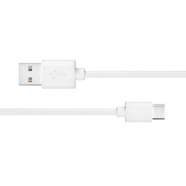 X2O Basic USB-A/C 60W-kaapeli 1,2 m valkoinen