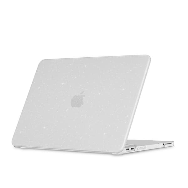 Tech-Protect-kotelo Macbook Neo 13 (2026) Smart Shell - Glitter Clear