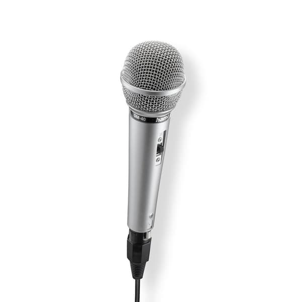 HAMA Mikrofon Karaoke Dynamisk Mono Jam Star Silver