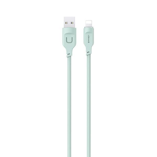 USAMS Lithe Series Lightning-kaapeli 2,4A 1,2 m SJ565USB04 - Vihreä
