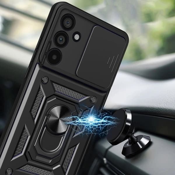 Tech-Protect telefontaske til Galaxy A37 5G Camsheild Pro - Sort