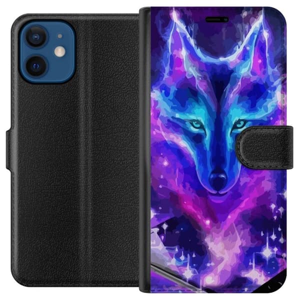 Pung Taske til Apple iPhone 12 mini med Neon Wolf