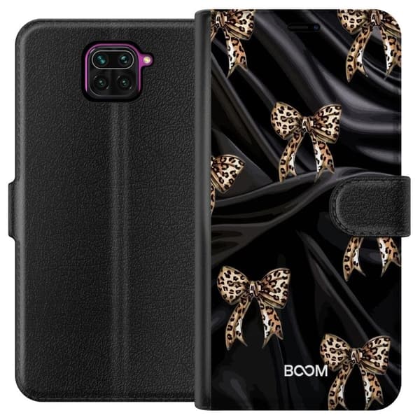 Pung Taske til Xiaomi Redmi Note 9 med Leopard Sløjfe