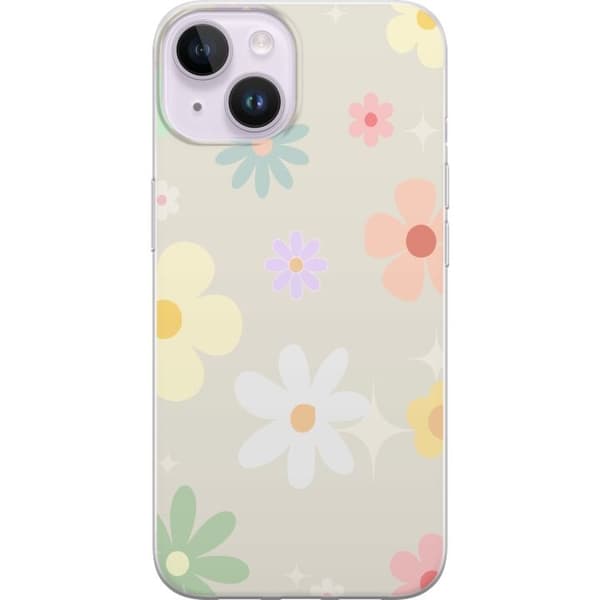Apple iPhone 14 Taske med Fejende Blomster