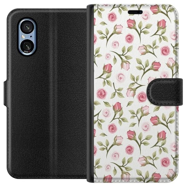 Pung Taske til Sony Xperia 5 V med Blomster