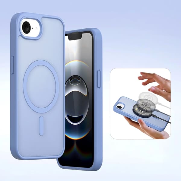 Dux Ducis iPhone 16e Plånboksfodral Lawa Läder - Blå