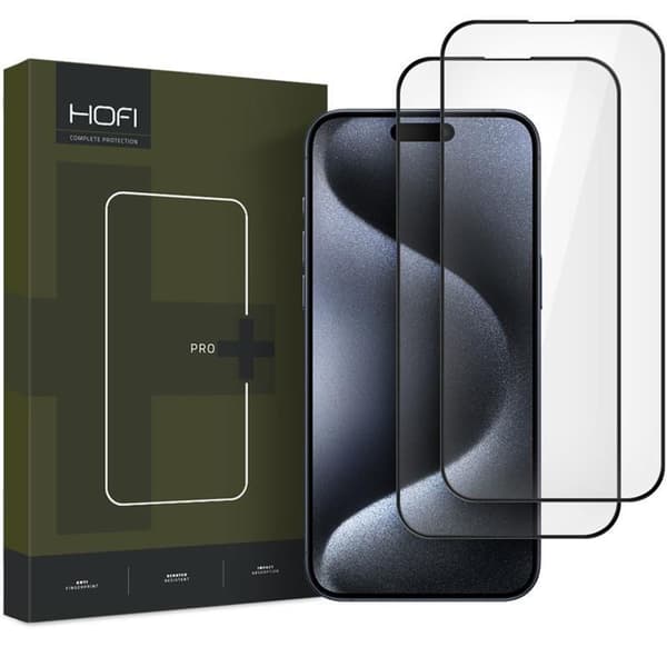 Hofi [2-Pack] iPhone 16 Pro Härdat Glas Skärmskydd Pro Plus