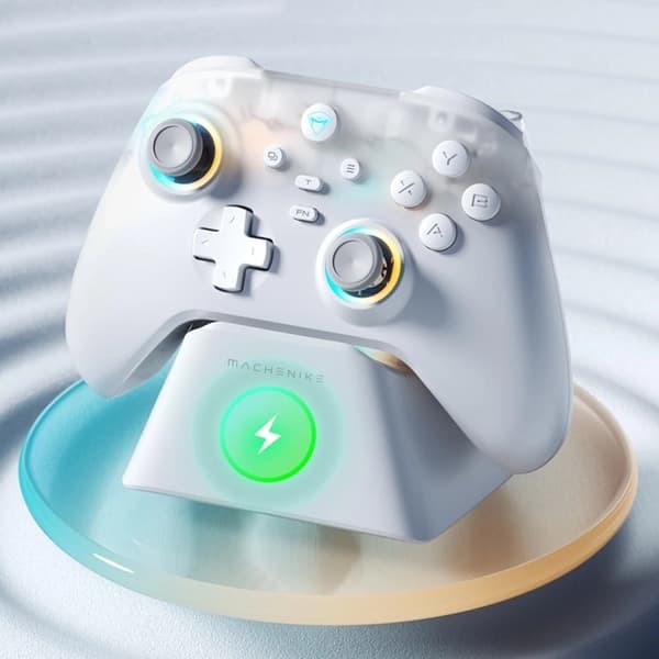 Machenike Trådløs Gaming Controller G3 V2 - Hvid