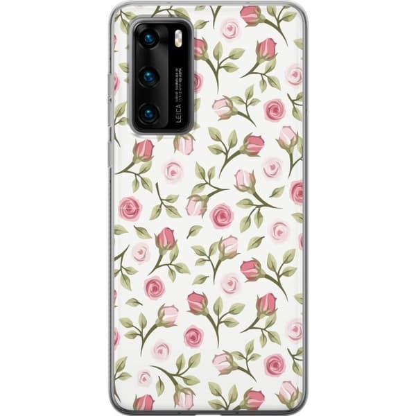 Mobilskal till Huawei P40 med Blommigt