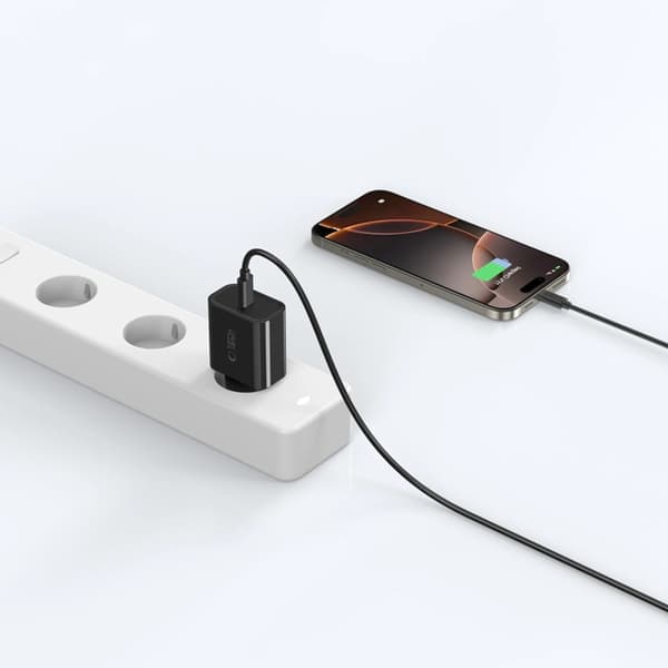 Tech-Protect Väggladdare USB-C 20W - Svart