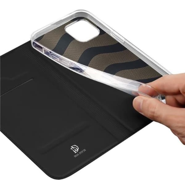 DUX DUCIS Skin Pro iPhone 15 Plus Pung Etui PU Læder - Sort