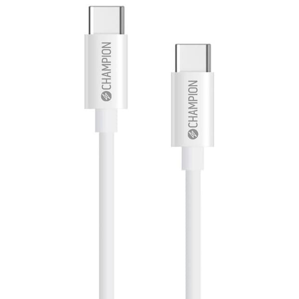 CHAMPION USB-C–USB-C-kaapeli 60W 1m - Valkoinen