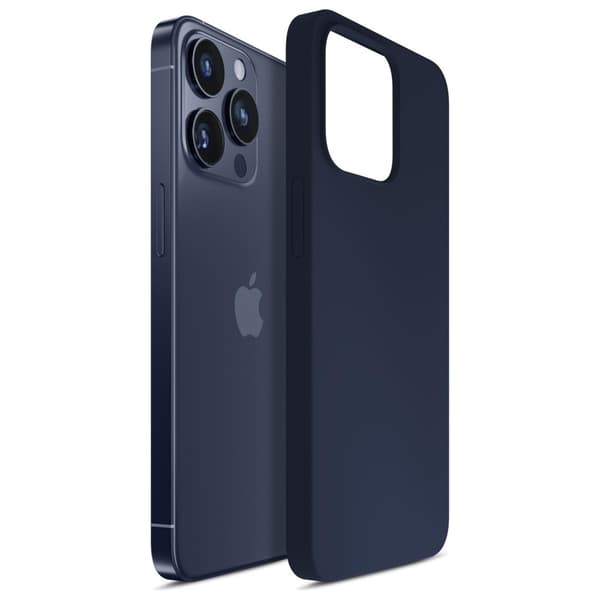 3MK Telefontaske til iPhone 16 Pro 6.3 Silikone - Navy