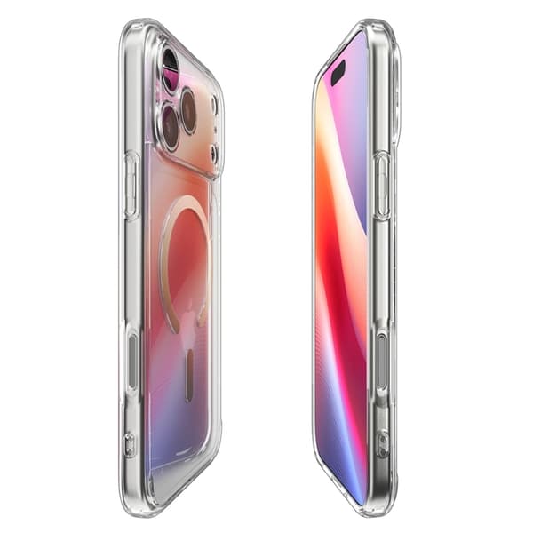 Spigen Mobilskal till iPhone 18 Pro Max/17 Pro Max MagSafe Ultra - Clear/Guld