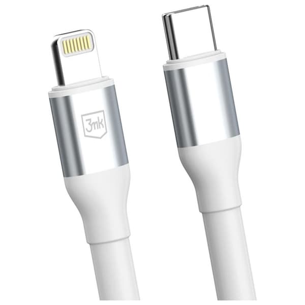 3MK USB-C til Lightning 20W kabel 9V/2A 1m N-SERIES Hyper - Hvid