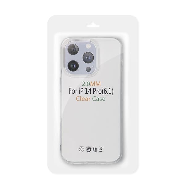 Telefontaske til iPhone 15 Pro Max 2mm - Gennemsigtig