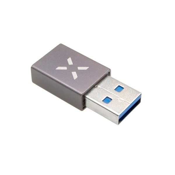 FIXED LINK USB-A Han til USB-C Hun adapter Grå