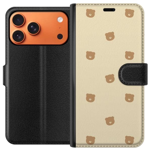 Plånboksfodral till Apple Apple iPhone 17 Pro Max med Björnmönster
