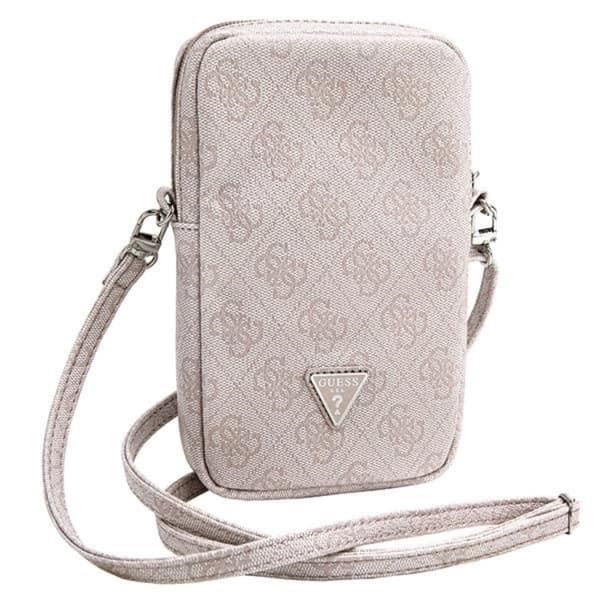 Guess Mobilväska Zip 4G Triangle - Rosa