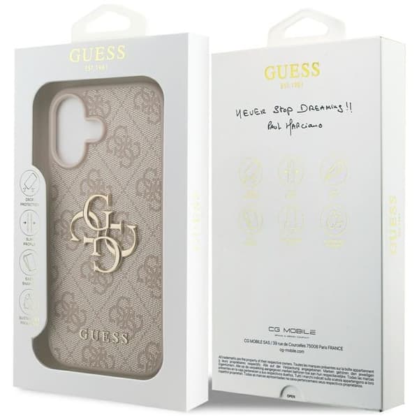 Guess Telefontaske til iPhone 17 4G Stort Logo - Lyserød
