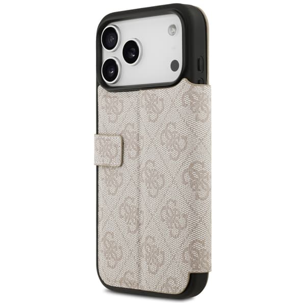 Guess iPhone 17 Pro Max Plånboksfodral Metal Logo - Rosa