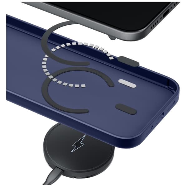 3MK-matkapuhelinkuori iPhone 17 Pro Max Magsafe Smoke - Sininen