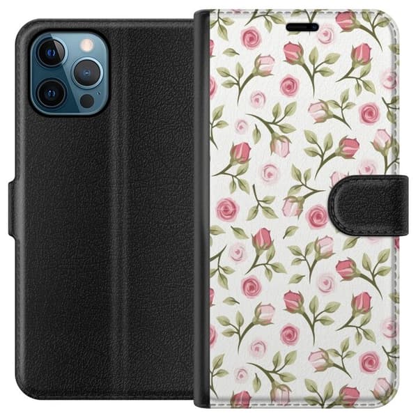 Pung Taske til Apple iPhone 12 Pro Max med Blomster