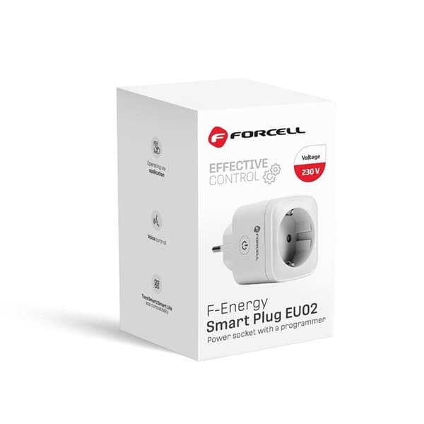 Forcell Smart Plug 230V med WiFi-understøttelse af Tuya/Amazon Alexa