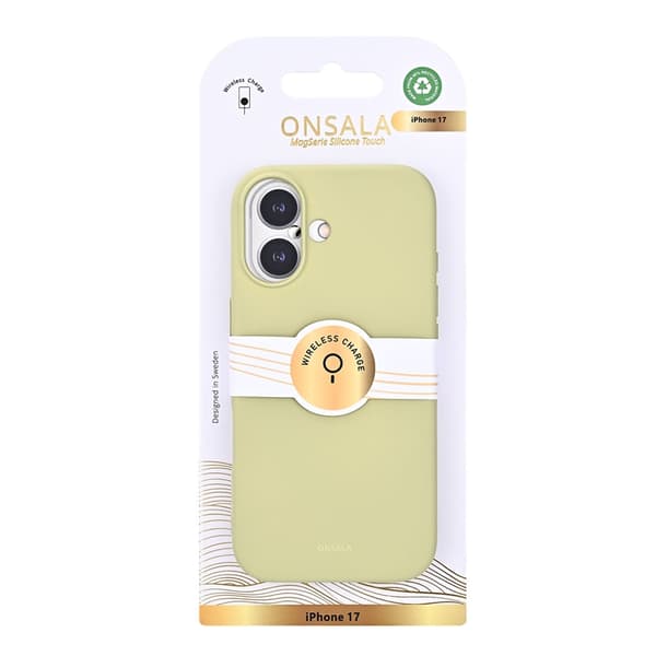 ONSALA Mobilskal till iPhone 17 med Silikonkänsla - Lime