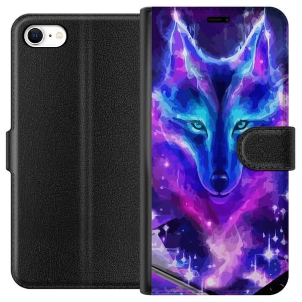 Pung Taske til Apple iPhone 6 med Neon Wolf