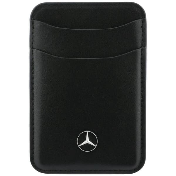 Mercedes MagSafe-korttipidike nahkalompakko - Musta