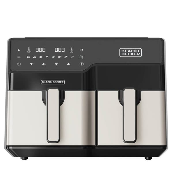BLACK+DECK Airfryer Dobbeltkurv 2500W