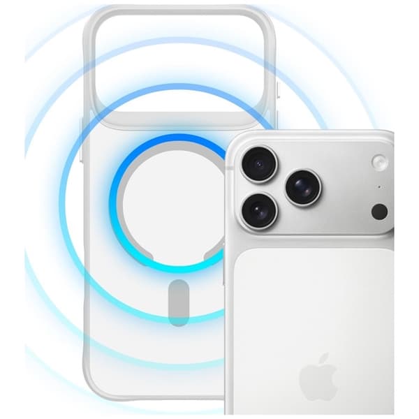3MK Mobilcover Til iPhone 17 Pro Magsafe Smoke - Hvid