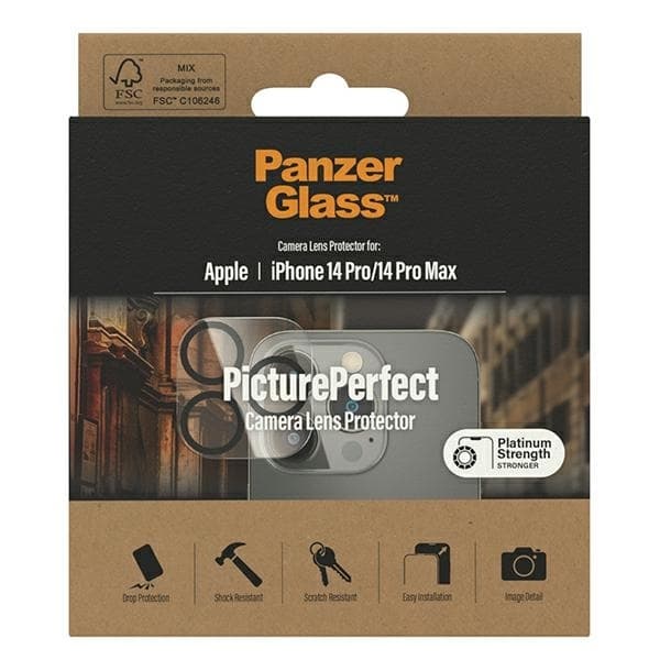 PanzerGlass iPhone 14 Pro/14 Pro Max Kamerabeskyttelsesglas Platinum